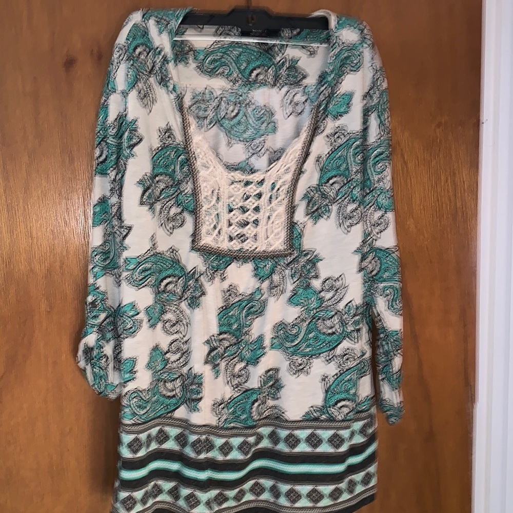 Style & Co green tunic shirt